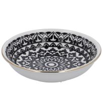 Schale China, klein, schwarz/weiß, Orient