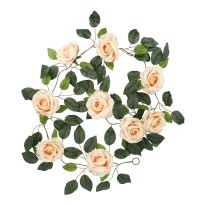 Girlande Rosen, apricot, 165 cm