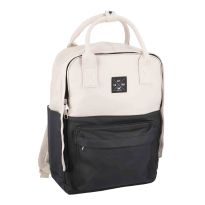 Rucksack Duo, beige/schwarz, 10 Liter
