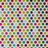 Geschenkpapier Geburtstag, Punkte/bunt, 2 m
