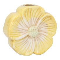 Vase Blume, gelb, 11 cm