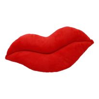Kissen Lippen, rot, 50 x 25 cm