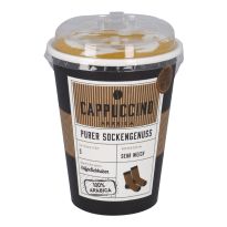 Socken Kaffeebecher, Cappuccino, Größe 36-40