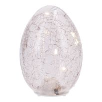 LED-Ei Crackle, rosa, 10 cm