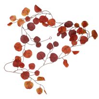 Girlande Eucalyptus, rot/orange, 150 cm