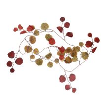 Girlande Eucalyptus, rot/grün, 150 cm