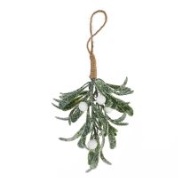 Mistelzweig, Beeren/weiß, hängend, 22 cm