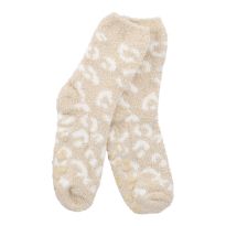 Kuschelsocken Anti-Rutsch, Leo/creme