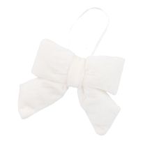 Deko-Schleife, hängend/weiß, 11 cm