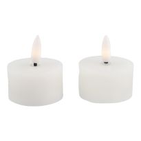 2er Set LED-Kerze, creme, 4.5 x 5.5 cm