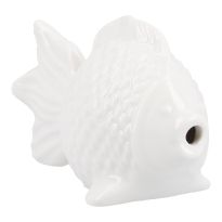 Fisch Flosse, weiß,11 x 5 x 6.5 cm