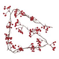 Girlande Minibeeren, rot, 120 cm