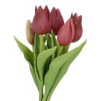 Tulpenstrauß Edel, dunkellila, 25 cm