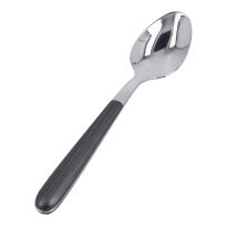 Teelöffel Holzoptik, schwarz, 14 cm