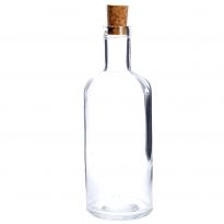 Flasche mit Korken, rund, 700 ml