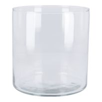 Glas-Vase Zylinder, klar, 19 x 19 cm