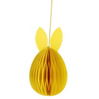 Anhänger Wabe, Hase/gelb, 12 cm
