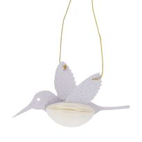 Anhänger Vogel, flieder, 12 cm