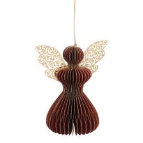 Anhänger Engel, bordeaux, 12 cm