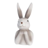 Hase Natur, Hände an Kinn, 24 cm