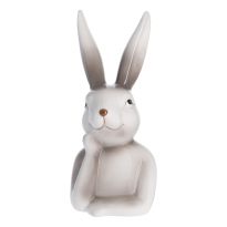 Hase Natur, Hand an Kinn, 24 cm