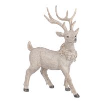 Hirsch Antik, Kopf rechts, 23 cm