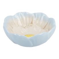 Schale Blüten, Antik/blau, 9.5 cm