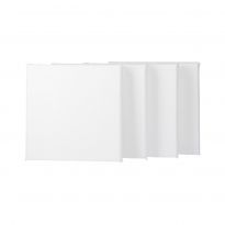 4er Set Leinwand, 15 x 15 cm