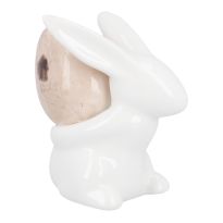 Hase mit Flecken-Ei, Huckepack, 7.5 cm