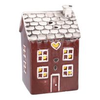 LED-Haus Rustik, Herz, 16 cm