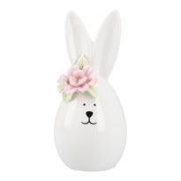 Ei-Hase Blumen, rosa, 12 cm
