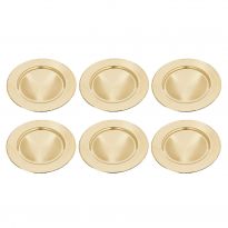 6er Set Dekoteller, 33 cm, gold
