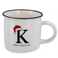 Becher Buchstabe mit Mütze, K, 380 ml