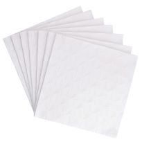 Serviette Artdeco, Prägung, weiß, 16 Stück