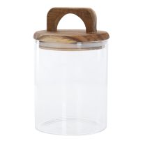 Vorratsglas mit Holzdeckel, 750 ml