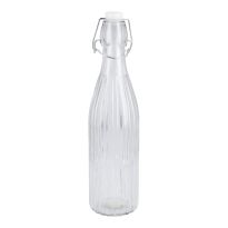Bügelflasche Rille, klar, 500 ml