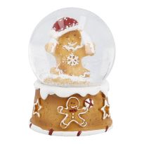 Schneekugel Lebkuchen, Lebkuchenmann, 4.5 x 6 cm