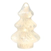 LED-Tanne Sprenkel, weiß, 20 cm