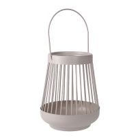 Windlicht Laterne, taupe, 16 cm