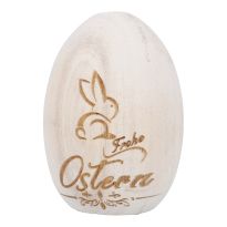 Holz-Ei Hase, natur, 8 cm