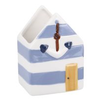 Deko-Haus Maritim, gestreift/Anker, 11 cm