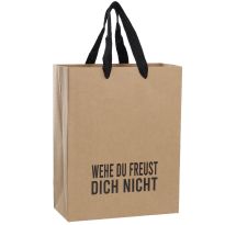 Geschenktüte Kraft, Wehe du freust dich nicht, 22 x 28 cm