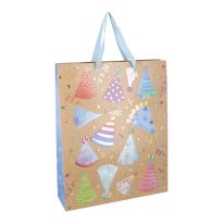 Geschenktüte Geburtstag, Hüte/Party, 33 x 41 cm