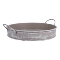 Pflanztablett Antik, grau, 25 cm