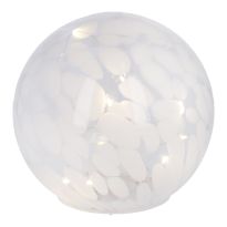 LED-Kugel Sprenkel, weiß, 14 cm