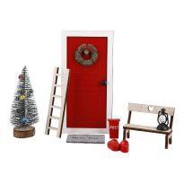 Wichtelt&uuml;r-Set, rot