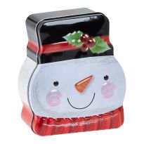 Keksdose Weihnachtsfigur, Schneemann, 13 cm