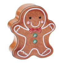Keksdose Weihnachtsfigur, Lebkuchen, 13 cm
