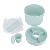 Lunchbox, rund, türkis, 12 cm