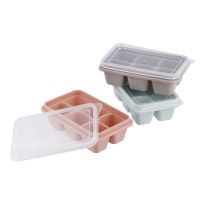 3er Set Eiswürfelform Mini, rosa/türkis/grau